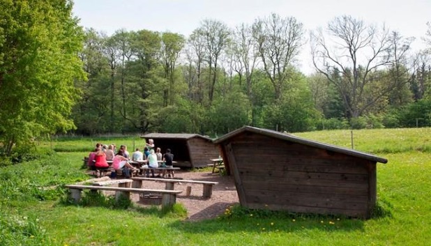 Schelters overnatning. Hygge ved shelters